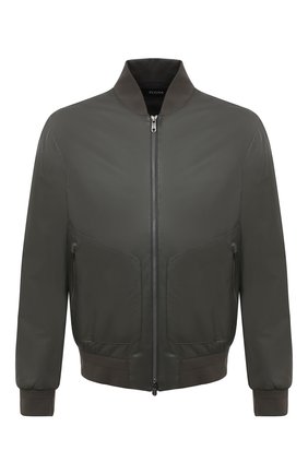 Мужской кожаный бомбер Z ZEGNA хаки цвета по цене 157500 руб., арт. VV077/ZZ912 | Фото 1 Мужской кожаный бомбер Z ZEGNA хаки цвета, арт. VV077/ZZ912 | Фото 1
