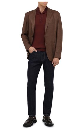 Мужское шерстяное поло ZEGNA COUTURE красного цвета по цене 93750 руб., арт. CVM01/132 | Фото 2 Мужское шерстяное поло ZEGNA COUTURE красного цвета, арт. CVM01/132 | Фото 2