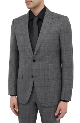 Мужской шерстяной костюм ERMENEGILDO ZEGNA серого цвета по цене 199500 руб., арт. 822075/221225 | Фото 2 Мужской шерстяной костюм ERMENEGILDO ZEGNA серого цвета, арт. 822075/221225 | Фото 2