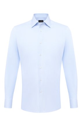 Мужская хлопковая сорочка ERMENEGILDO ZEGNA голубого цвета по цене 25050 руб., арт. 801262/9MS0BR | Фото 1 Мужская хлопковая сорочка ERMENEGILDO ZEGNA голубого цвета, арт. 801262/9MS0BR | Фото 1