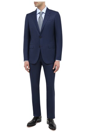 Мужская хлопковая сорочка ERMENEGILDO ZEGNA голубого цвета по цене 25050 руб., арт. 801262/9MS0BR | Фото 2 Мужская хлопковая сорочка ERMENEGILDO ZEGNA голубого цвета, арт. 801262/9MS0BR | Фото 2