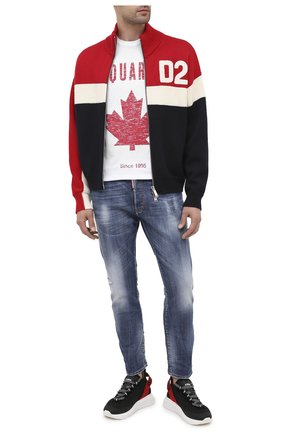 Мужская хлопковая футболка DSQUARED2 белого цвета по цене 18150 руб., арт. S74GD0706/S22427 | Фото 2 Мужская хлопковая футболка DSQUARED2 белого цвета, арт. S74GD0706/S22427 | Фото 2