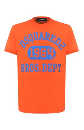 Мужская хлопковая футболка DSQUARED2 оранжевого цвета по цене 21050 руб., арт. S74GD0759/S22427 | Фото 1 Мужская хлопковая футболка DSQUARED2 оранжевого цвета, арт. S74GD0759/S22427 | Фото 1