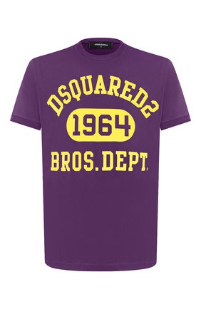 Мужская хлопковая футболка DSQUARED2 фиолетового цвета по цене 21050 руб., арт. S74GD0759/S22427 | Фото 1 Мужская хлопковая футболка DSQUARED2 фиолетового цвета, арт. S74GD0759/S22427 | Фото 1
