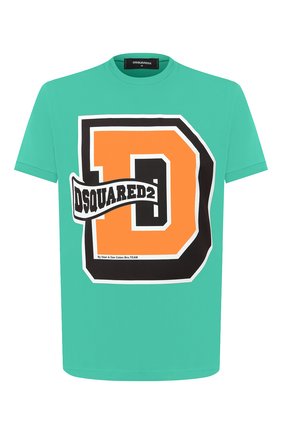 Мужская хлопковая футболка DSQUARED2 зеленого цвета по цене 21050 руб., арт. S74GD0760/S22427 | Фото 1 Мужская хлопковая футболка DSQUARED2 зеленого цвета, арт. S74GD0760/S22427 | Фото 1