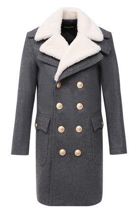 Мужской шерстяное пальто DSQUARED2 серого цвета по цене 189500 руб., арт. S74AA0223/S53103 | Фото 1 Мужской шерстяное пальто DSQUARED2 серого цвета, арт. S74AA0223/S53103 | Фото 1