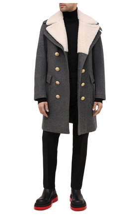 Мужской шерстяное пальто DSQUARED2 серого цвета по цене 189500 руб., арт. S74AA0223/S53103 | Фото 2 Мужской шерстяное пальто DSQUARED2 серого цвета, арт. S74AA0223/S53103 | Фото 2