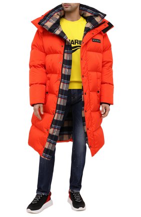 Мужская пуховик DSQUARED2 оранжевого цвета по цене 129500 руб., арт. S74AA0226/S53140 | Фото 2 Мужская пуховик DSQUARED2 оранжевого цвета, арт. S74AA0226/S53140 | Фото 2
