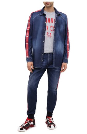 Мужские джинсы DSQUARED2 синего цвета по цене 59150 руб., арт. S74KB0448/S30309 | Фото 2 Мужские джинсы DSQUARED2 синего цвета, арт. S74KB0448/S30309 | Фото 2