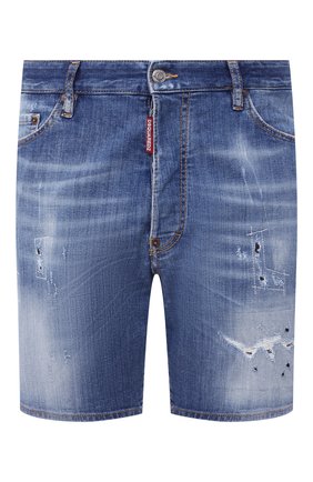 Мужские джинсовые шорты DSQUARED2 синего цвета по цене 33500 руб., арт. S74MU0607/S30342 | Фото 1 Мужские джинсовые шорты DSQUARED2 синего цвета, арт. S74MU0607/S30342 | Фото 1