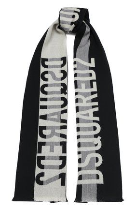 Мужской шерстяной шарф DSQUARED2 черного цвета по цене 13450 руб., арт. SCM0020 01W03174 | Фото 1 Мужской шерстяной шарф DSQUARED2 черного цвета, арт. SCM0020 01W03174 | Фото 1