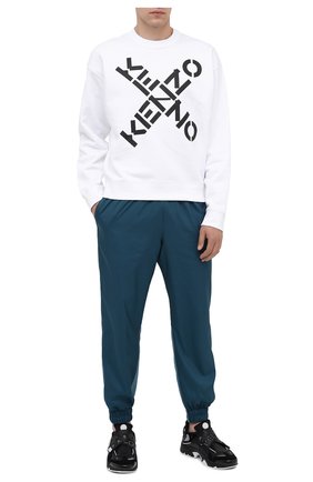 Мужской хлопковый свитшот kenzo sport KENZO белого цвета по цене 16550 руб., арт. FA65SW5214MS | Фото 2 Мужской хлопковый свитшот kenzo sport KENZO белого цвета, арт. FA65SW5214MS | Фото 2