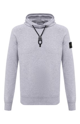 Мужской свитер из хлопка и шерсти STONE ISLAND светло-серого цвета по цене 29150 руб., арт. 7315550A7 | Фото 1 Мужской свитер из хлопка и шерсти STONE ISLAND светло-серого цвета, арт. 7315550A7 | Фото 1