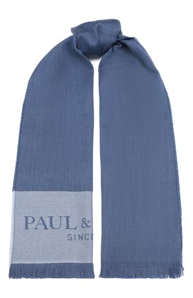 Мужской шерстяной шарф PAUL&SHARK голубого цвета по цене 15050 руб., арт. I20P7006/FLV | Фото 1 Мужской шерстяной шарф PAUL&SHARK голубого цвета, арт. I20P7006/FLV | Фото 1