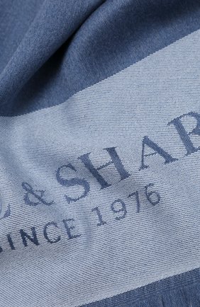 Мужской шерстяной шарф PAUL&SHARK голубого цвета по цене 15050 руб., арт. I20P7006/FLV | Фото 2 Мужской шерстяной шарф PAUL&SHARK голубого цвета, арт. I20P7006/FLV | Фото 2