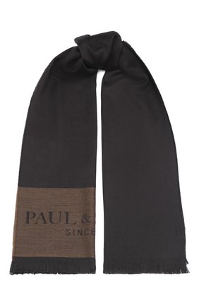 Мужской шерстяной шарф PAUL&SHARK коричневого цвета по цене 15050 руб., арт. I20P7006/FLV | Фото 1 Мужской шерстяной шарф PAUL&SHARK коричневого цвета, арт. I20P7006/FLV | Фото 1