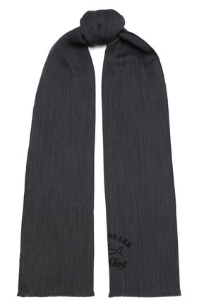 Мужской шерстяной шарф PAUL&SHARK серого цвета по цене 19900 руб., арт. I20P7010/F9G | Фото 1 Мужской шерстяной шарф PAUL&SHARK серого цвета, арт. I20P7010/F9G | Фото 1