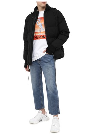 Мужская хлопковый лонгслив HERON PRESTON белого цвета по цене 25950 руб., арт. HMAB015F20JER0100120 | Фото 2 Мужская хлопковый лонгслив HERON PRESTON белого цвета, арт. HMAB015F20JER0100120 | Фото 2