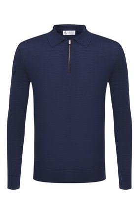 Мужское поло из кашемира и шелка IL BORGO CASHMERE синего цвета по цене 69950 руб., арт. 55-714G0 | Фото 1 Мужское поло из кашемира и шелка IL BORGO CASHMERE синего цвета, арт. 55-714G0 | Фото 1