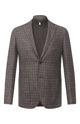 Мужской шерстяной пиджак CORNELIANI коричневого цвета по цене 130500 руб., арт. 86X528-0816318/90 | Фото 1 Мужской шерстяной пиджак CORNELIANI коричневого цвета, арт. 86X528-0816318/90 | Фото 1