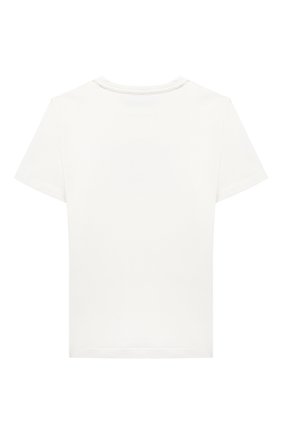 Детская хлопковая футболка VERSACE белого цвета по цене 12650 руб., арт. YD000323/YA00079/4A-6A | Фото 2 Детская хлопковая футболка VERSACE белого цвета, арт. YD000323/YA00079/4A-6A | Фото 2 (Материал внешний: Хлопок; Рукава: Короткие; Девочки Кросс-КТ: футболка-одежда; Ростовка одежда: 6 лет | 116 см)