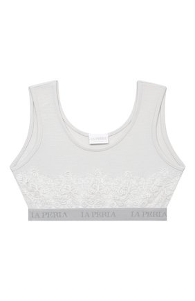 Детский бра-топ LA PERLA серого цвета по цене 4780 руб., арт. 55159/2A-6A | Фото 1 Детский бра-топ LA PERLA серого цвета, арт. 55159/2A-6A | Фото 1