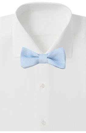 Детский галстук-бабочка EMPORIO ARMANI голубого цвета, арт. 409313/0A915 | Фото 2 (Материал: Текстиль, Шелк; Региональные ограничения белый список (Axapta Mercury): RU)