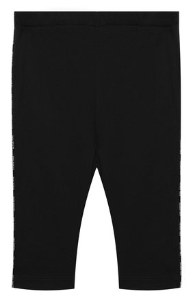 Детские хлопковые брюки BALMAIN черного цвета, арт. 6N6330/NX290/3-9M | Фото 1