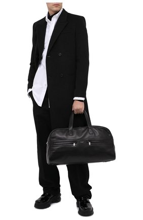 Мужская кожаная дорожная сумка duffle SAINT LAURENT черного цвета по цене 166500 руб., арт. 633415/1ELFE | Фото 2 Мужская кожаная дорожная сумка duffle SAINT LAURENT черного цвета, арт. 633415/1ELFE | Фото 2