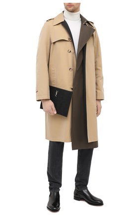 Мужская кожаная папка для документов SAINT LAURENT черного цвета по цене 42200 руб., арт. 453249/DM60E | Фото 2 Мужская кожаная папка для документов SAINT LAURENT черного цвета, арт. 453249/DM60E | Фото 2