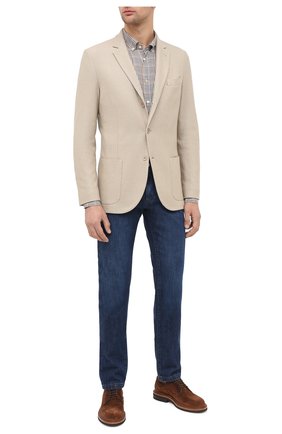 Мужская хлопковая рубашка CORNELIANI коричневого цвета по цене 26150 руб., арт. 86P120-0811577/00 | Фото 2 Мужская хлопковая рубашка CORNELIANI коричневого цвета, арт. 86P120-0811577/00 | Фото 2