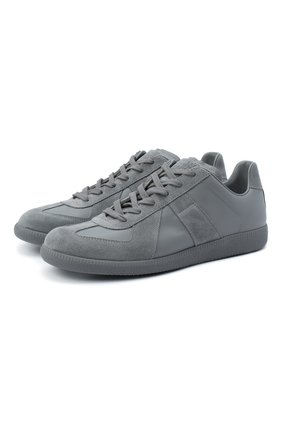 Мужские кожаные кеды replica MAISON MARGIELA серого цвета по цене 32400 руб., арт. S57WS0236/P1897 | Фото 1 Мужские кожаные кеды replica MAISON MARGIELA серого цвета, арт. S57WS0236/P1897 | Фото 1