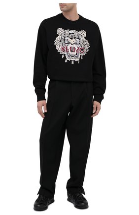 Мужской хлопковый свитшот KENZO черного цвета по цене 24650 руб., арт. FA65SW1114XV | Фото 2 Мужской хлопковый свитшот KENZO черного цвета, арт. FA65SW1114XV | Фото 2