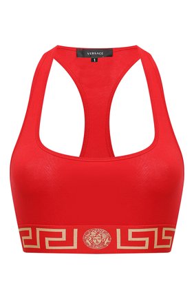 Женский бра-топ VERSACE красного цвета по цене 6430 руб., арт. AUD01039/A232741 | Фото 1 Женский бра-топ VERSACE красного цвета, арт. AUD01039/A232741 | Фото 1