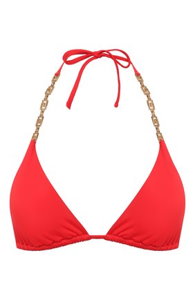 Женский треугольный бра VERSACE красного цвета по цене 49600 руб., арт. ABD07035/A232185 | Фото 1 Женский треугольный бра VERSACE красного цвета, арт. ABD07035/A232185 | Фото 1