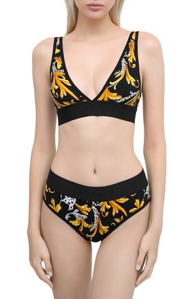 Женский бра-топ VERSACE черного цвета по цене 13000 руб., арт. AUD05069/A235776 | Фото 2 Женский бра-топ VERSACE черного цвета, арт. AUD05069/A235776 | Фото 2