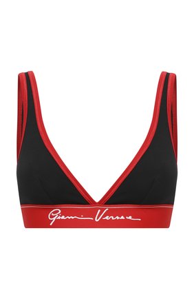 Женский бра-топ VERSACE черного цвета по цене 9910 руб., арт. AUD07036/A232741 | Фото 1 Женский бра-топ VERSACE черного цвета, арт. AUD07036/A232741 | Фото 1