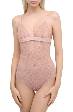 Женское боди GUCCI розового цвета по цене 65100 руб., арт. 599604/XUAAW | Фото 2 Женское боди GUCCI розового цвета, арт. 599604/XUAAW | Фото 2
