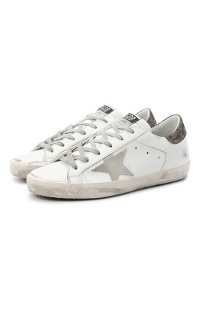 Женские кожаные кеды superstar GOLDEN GOOSE DELUXE BRAND белого цвета по цене 29950 руб., арт. GWF00101.F000122 | Фото 1 Женские кожаные кеды superstar GOLDEN GOOSE DELUXE BRAND белого цвета, арт. GWF00101.F000122 | Фото 1
