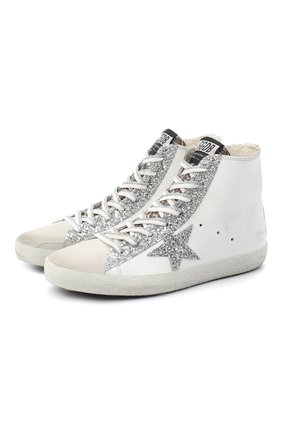 Женские кожаные кеды francy GOLDEN GOOSE DELUXE BRAND белого цвета по цене 36000 руб., арт. GWF00113.F000413 | Фото 1 Женские кожаные кеды francy GOLDEN GOOSE DELUXE BRAND белого цвета, арт. GWF00113.F000413 | Фото 1