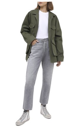 Женские кожаные кеды francy GOLDEN GOOSE DELUXE BRAND белого цвета по цене 36000 руб., арт. GWF00113.F000413 | Фото 2 Женские кожаные кеды francy GOLDEN GOOSE DELUXE BRAND белого цвета, арт. GWF00113.F000413 | Фото 2