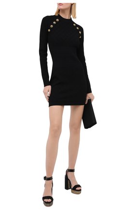 Женские кожаные босоножки jax 115 JIMMY CHOO черного цвета по цене 59950 руб., арт. JAX/PF 115/JJK | Фото 2 Женские кожаные босоножки jax 115 JIMMY CHOO черного цвета, арт. JAX/PF 115/JJK | Фото 2