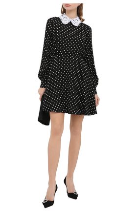 Женские замшевые туфли saresa 85 JIMMY CHOO черного цвета по цене 68700 руб., арт. SARESA 85/SUE | Фото 2 Женские замшевые туфли saresa 85 JIMMY CHOO черного цвета, арт. SARESA 85/SUE | Фото 2