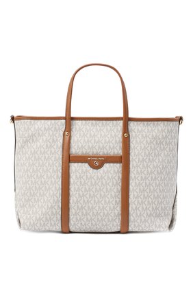 Женский сумка-тоут beck small MICHAEL MICHAEL KORS бежевого цвета по цене 22600 руб., арт. 30T0GKNT1B | Фото 1 Женский сумка-тоут beck small MICHAEL MICHAEL KORS бежевого цвета, арт. 30T0GKNT1B | Фото 1