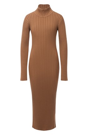 Женское шерстяное платье KENZO коричневого цвета по цене 45700 руб., арт. FA62R05053AJ | Фото 1 Женское шерстяное платье KENZO коричневого цвета, арт. FA62R05053AJ | Фото 1