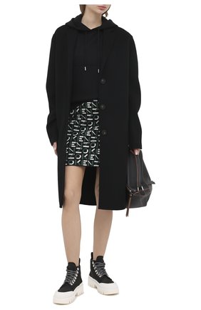 Женский хлопковое худи KENZO черного цвета по цене 29800 руб., арт. FA62SW7774MD | Фото 2 Женский хлопковое худи KENZO черного цвета, арт. FA62SW7774MD | Фото 2