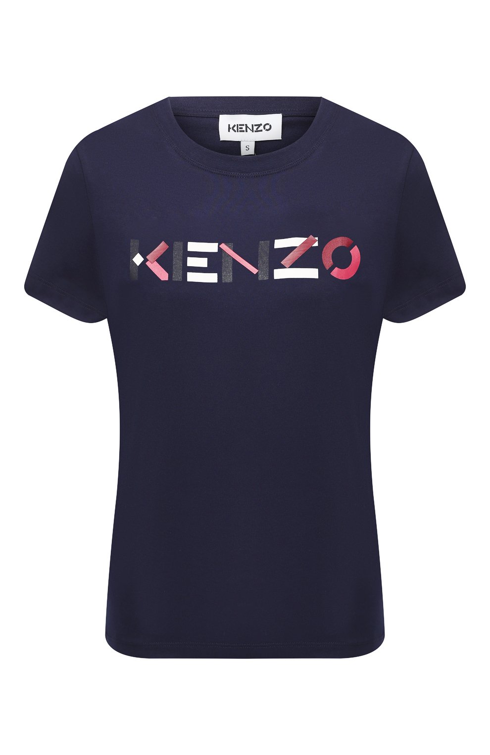 Хлопковая футболка Kenzo Синий FA62TS8404SJ 5508349