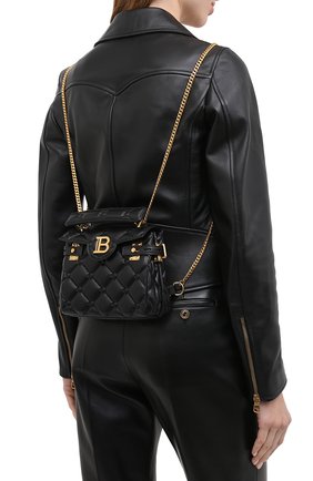 Женский рюкзак BALMAIN черного цвета по цене 148500 руб., арт. UN1S493/LNPW | Фото 2 Женский рюкзак BALMAIN черного цвета, арт. UN1S493/LNPW | Фото 2