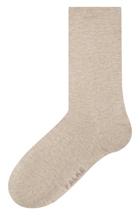 Женские хлопковые носки FALKE светло-коричневого цвета, арт. 46156 | Фото 1 (Материал внешний: Хлопок)