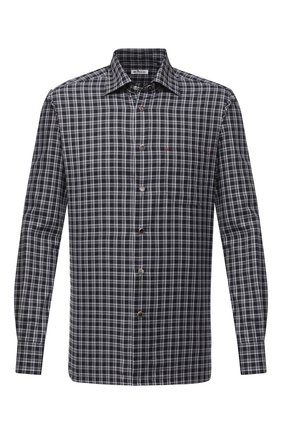 Мужская хлопковая рубашка KITON серого цвета по цене 49950 руб., арт. UMCNERHH07472 | Фото 1 Мужская хлопковая рубашка KITON серого цвета, арт. UMCNERHH07472 | Фото 1